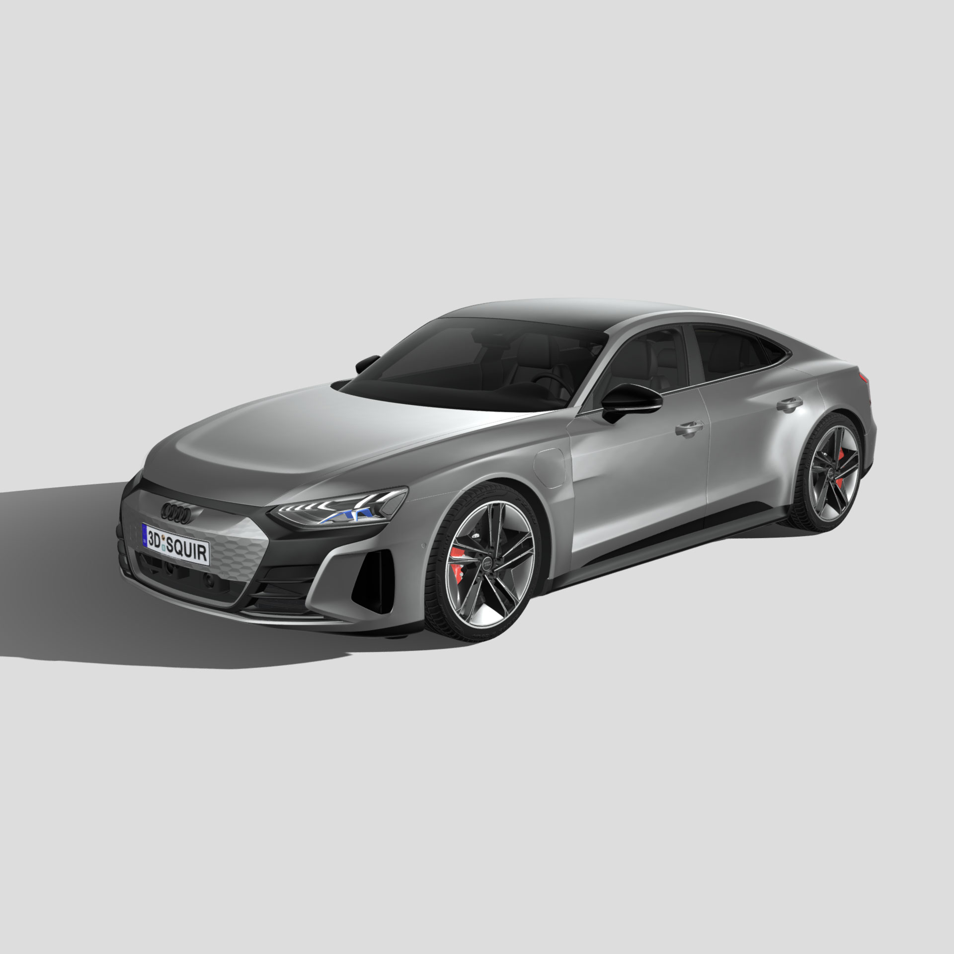 奥迪 RS e-tron GT 汽车3D模型 三维轿车FBX PBR写实模型 Blender