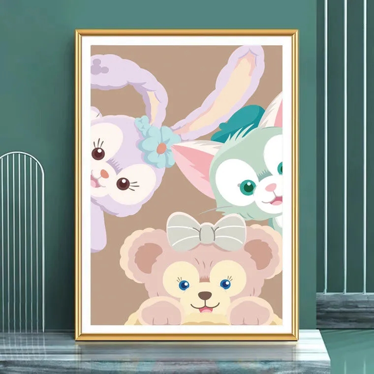 可爱兔子十字绣2023新款线绣客厅星黛露卧室卡通小幅儿童小件简单