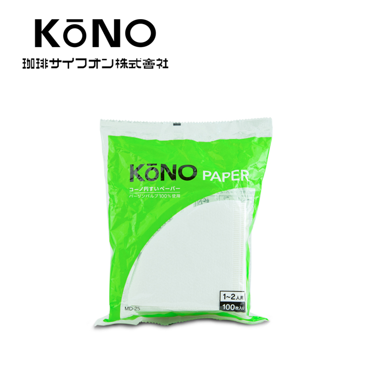日本kono名门手冲咖啡滤纸 咖啡粉过滤纸滴漏式90°圆锥 100片装