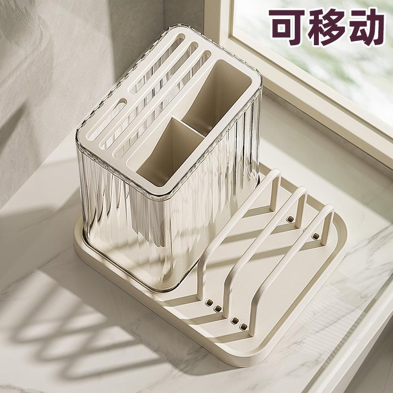 厨房刀架置物架筷子筒菜板一体多功能砧板收纳用品盒刀具家用大全