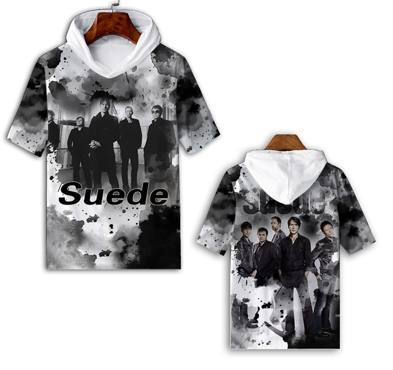 Suede 山羊皮乐队摇滚音乐跨境外贸欧美潮流短袖t恤亚马逊 BC243