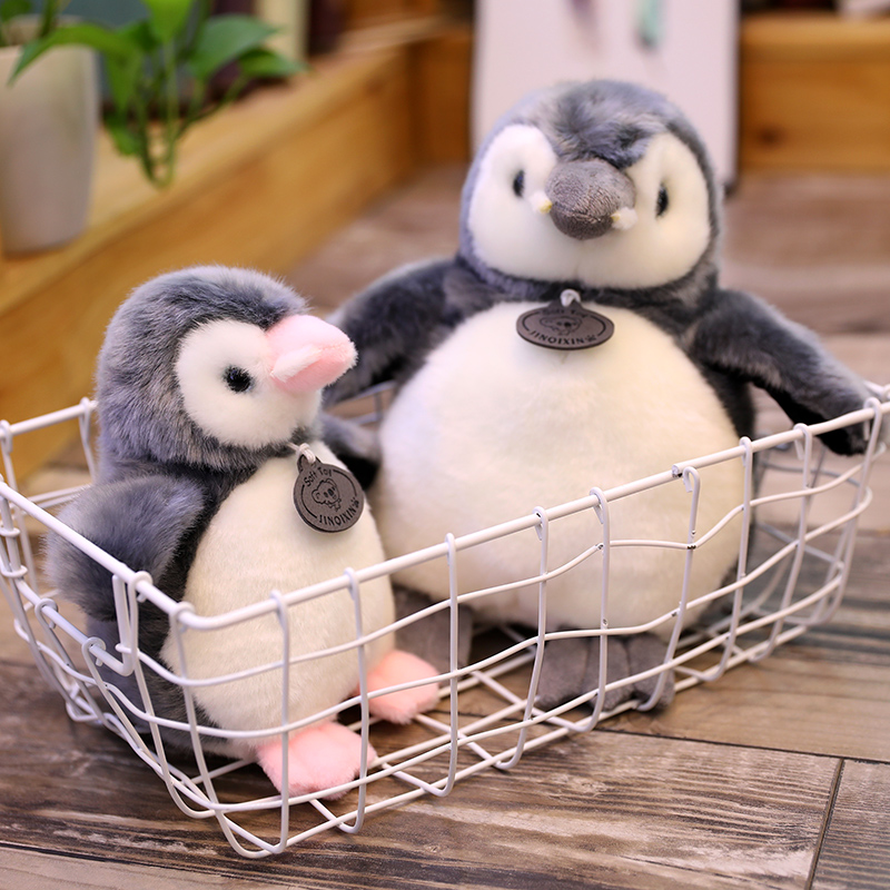 仿真企鹅公仔毛绒玩具可爱海洋馆布娃娃儿童安抚玩偶 Q版小号企鹅