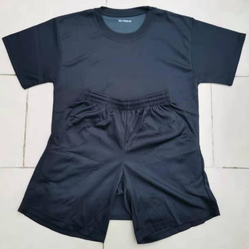 纯黑色际华3543体能服短袖体能训练服体能短袖夏季速干圆领T恤