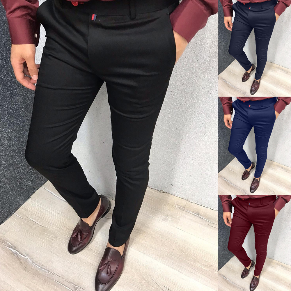 Business men's casual dress pants 商务男装休闲正装裤锥形西裤