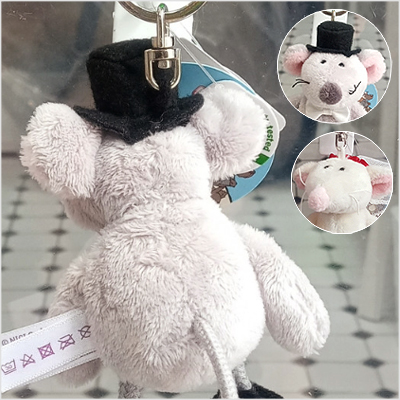 韩国代购进口德国NICI新郎新娘老鼠公仔毛绒玩具钥匙扣鼠鼠包挂件