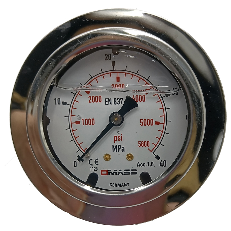压力表DMASS德玛仕EN837-1德国MBB06U-400-1-Z-Z油压表液压表YN60