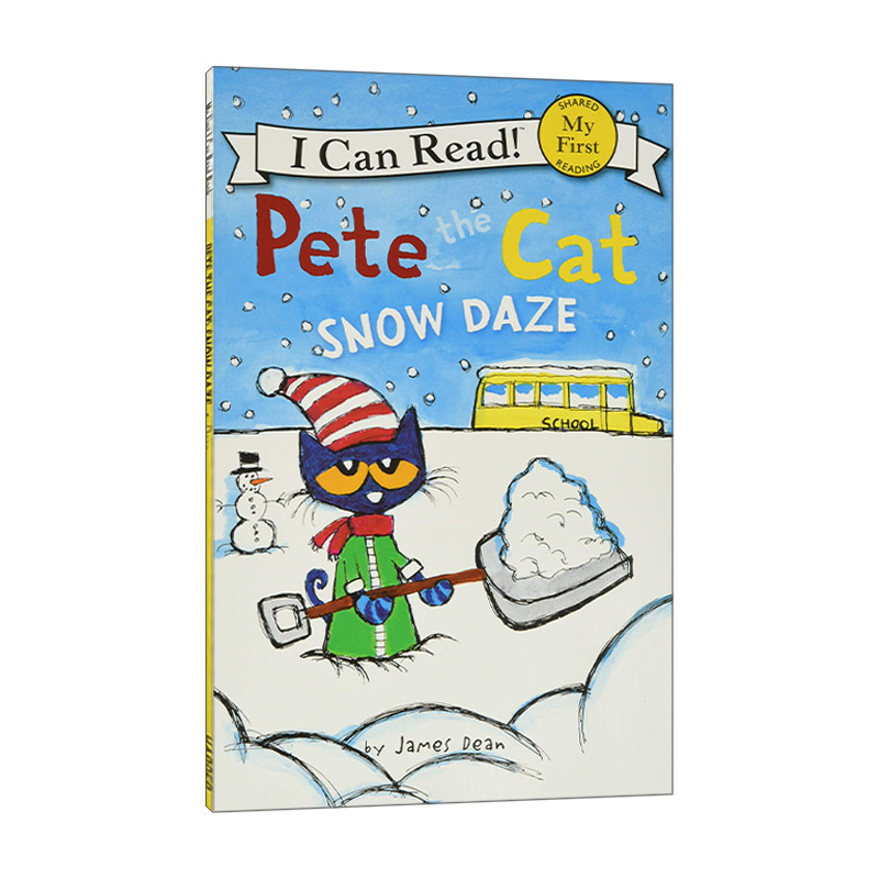 英文原版 My First I Can Read Pete the Cat Snow Daze 皮特猫分级阅读 皮特猫与漫天大雪 英文版 进口英语原版书籍