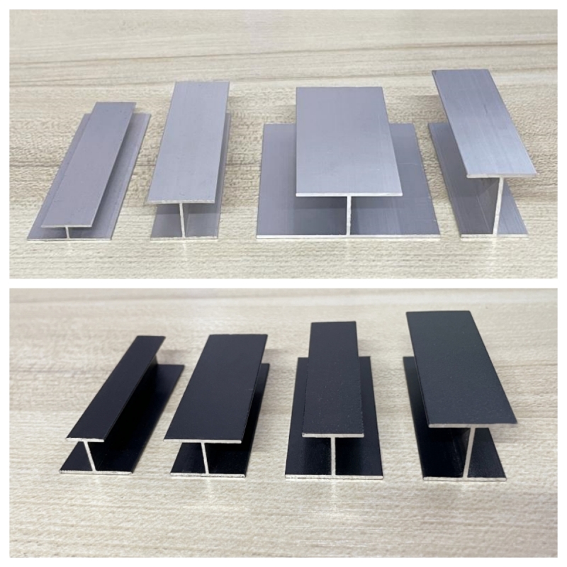 铝合金工字型亚克力板H型h卡槽瓷砖玻璃拼接缝双面U槽隔断包边条
