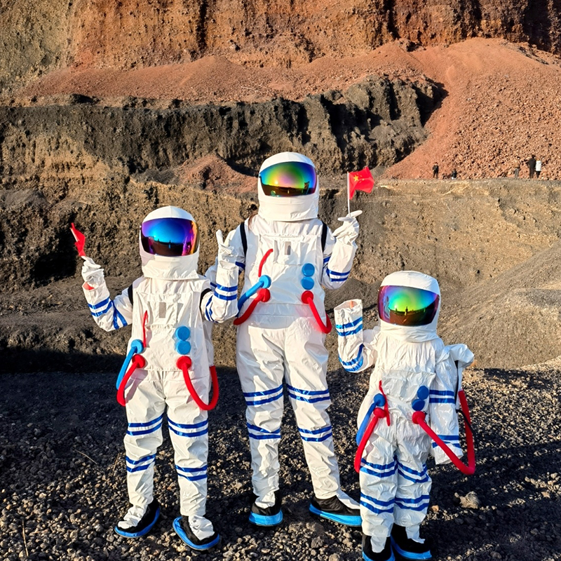 宇航员服装太空服宇航服儿童成人航天员舞台表演演出衣服人偶服装