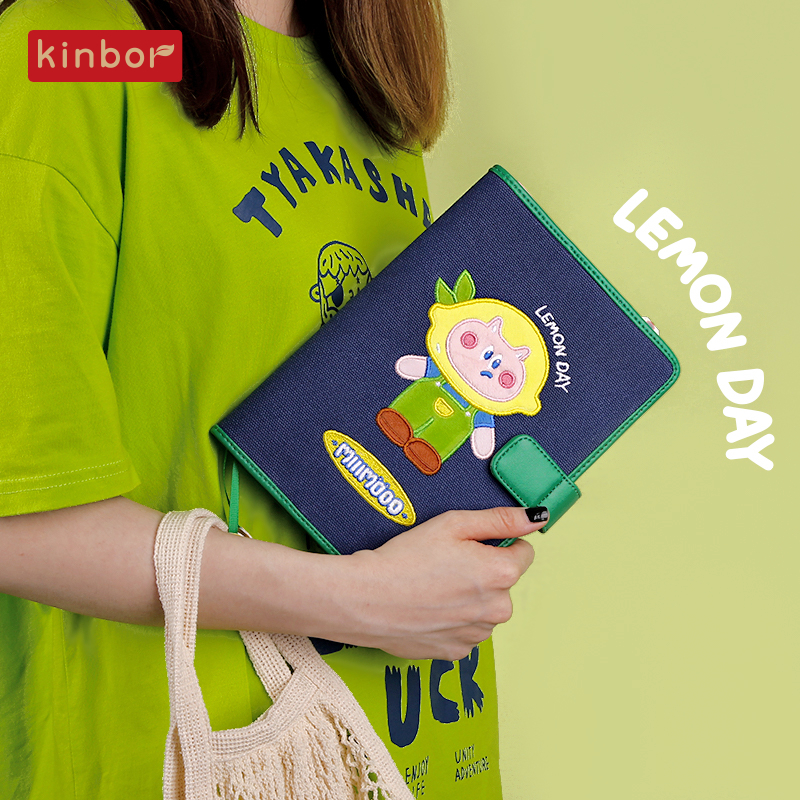 kinbor原创设计手帐书衣A5可爱高颜值手账本带内页一日一页少女心记录本子