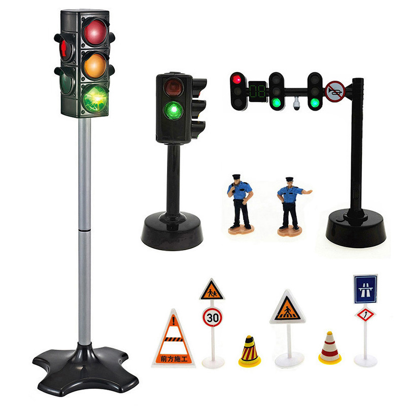 儿童红绿灯玩具 发声亮灯 幼儿早教交通信号灯模型标志指示牌教具