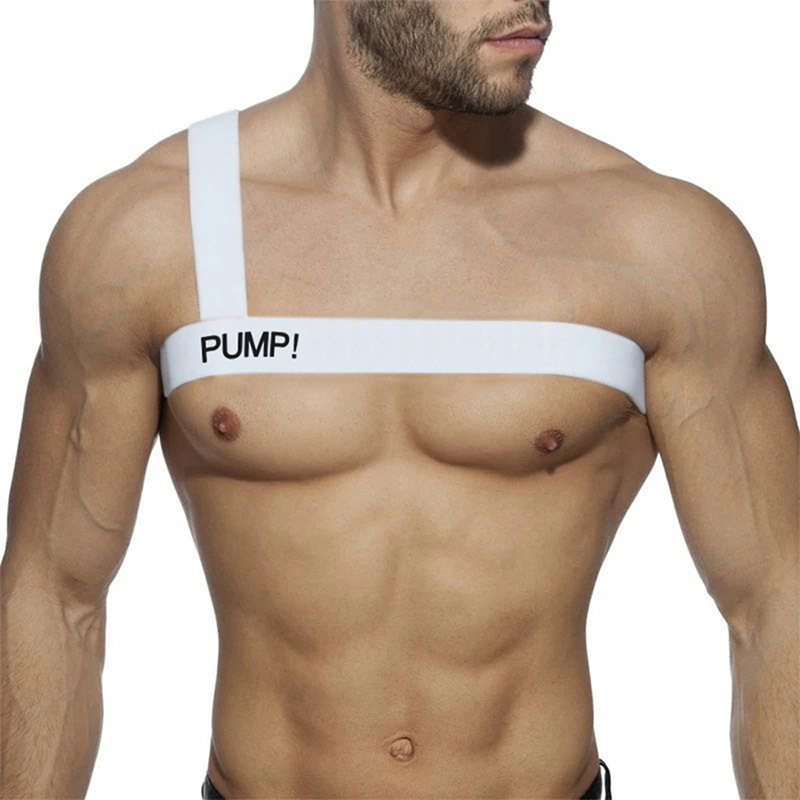 PUMP！男士大趴胸带肩带性感夜店装备跳舞棉弹力肌肉束带男PU5507
