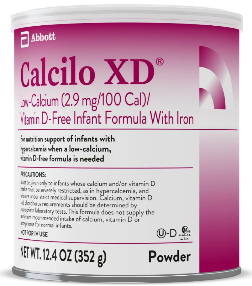 美国代购雅培CALCILO XD粉婴儿高钙血症 威廉姆斯综合征 骨硬化症