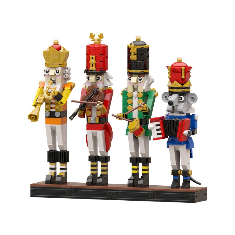 砖友MOC胡桃夹子和老鼠国王乐队中国国产圣诞系列积木玩具礼物DIY