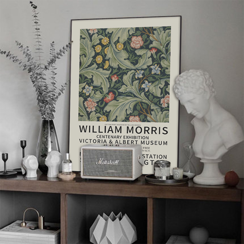 William Morris威廉·莫里斯印花装饰画后现代美学海报挂画设计感