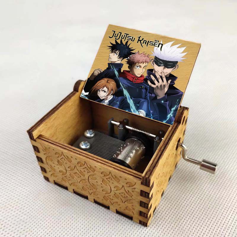 动漫咒术回战卡通周边八音盒创意生日礼物木质音乐盒定制