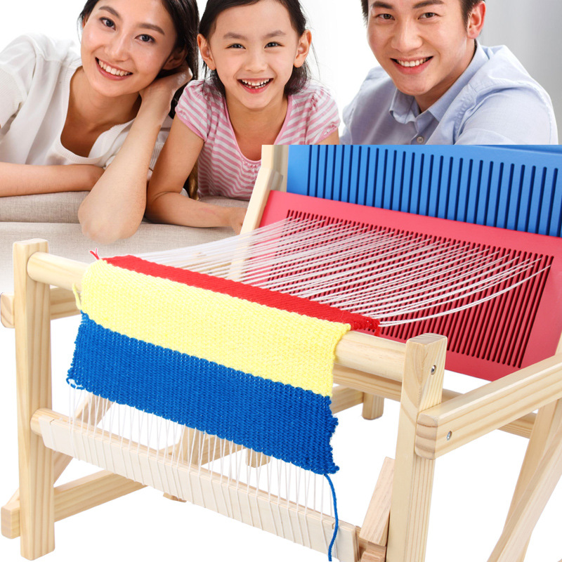 幼儿园儿童diy编织机织布机手工制作围巾挂毯编织区角毛线材料包