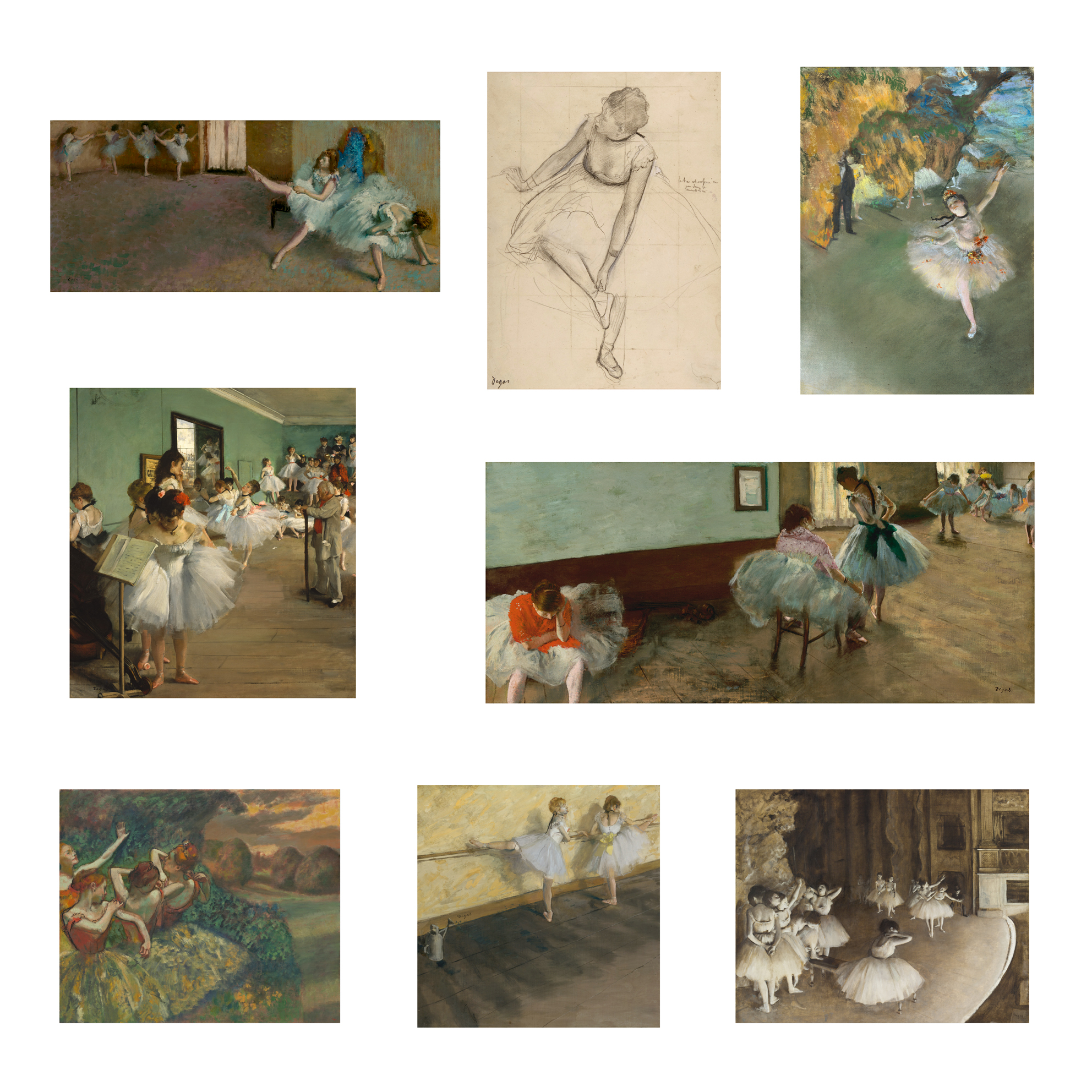 ANNA |Edgar Degas| 埃德加德加合集海报 客厅卧室餐厅书房装饰画