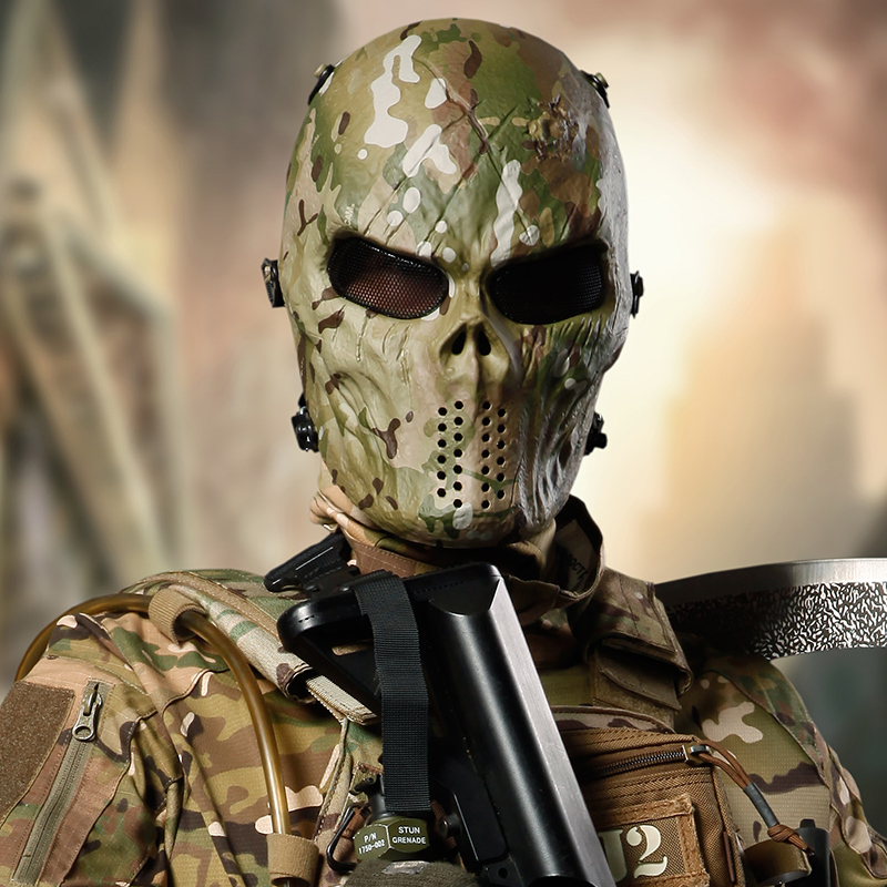 军迷特种兵战术面具男M06II恶煞恐怖鬼脸个性骷髅CS野战面罩全脸