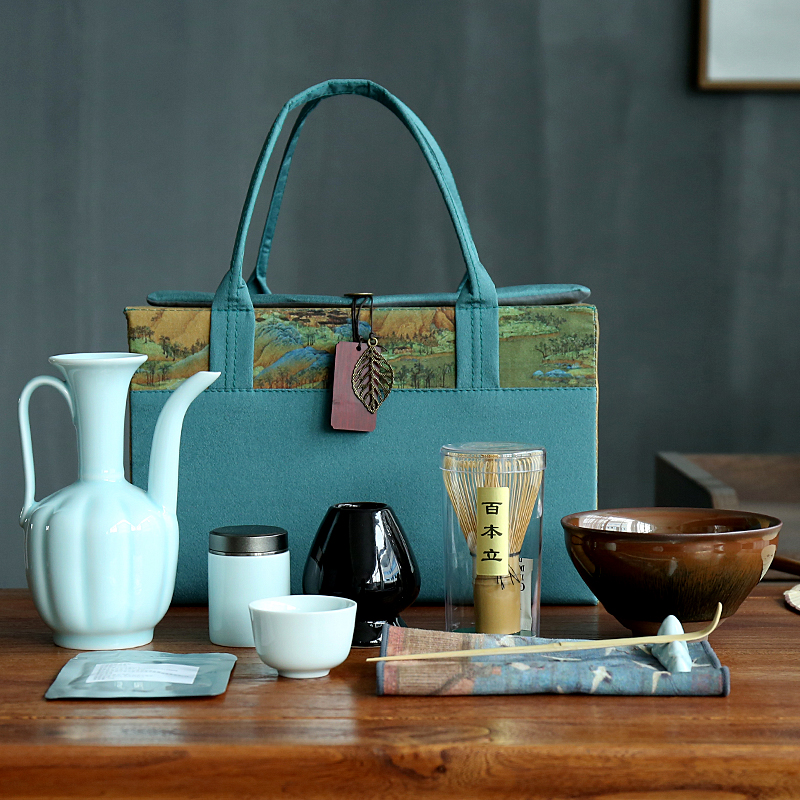 宋代点茶器具套装茶筅点茶粉兔毫建盏宋式茶百戏全套茶具抹茶工具