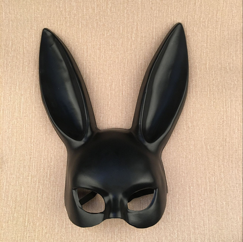 夜店酒吧面罩化妆舞会兔子耳朵面具 兔女郎面具 复活节兔子面具