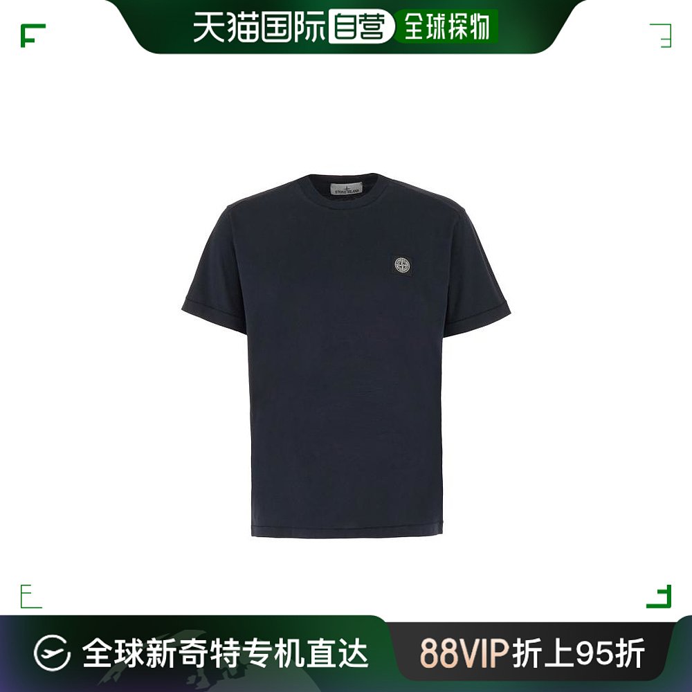 韩国直邮STONE ISLAND24SS短袖T恤男801524113 A0020 NAVY BLUE
