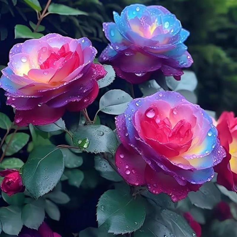 稀有玫瑰品种紫色幽梦特大花开花室内外盆栽阳台四季不断好养易活