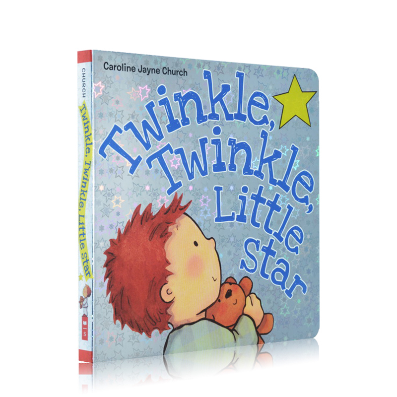 英文原版 一闪一闪亮晶晶 小星星 Twinkle Twinkle Little Star Board Book 童谣纸板书 儿童启蒙认知 英语版绘本