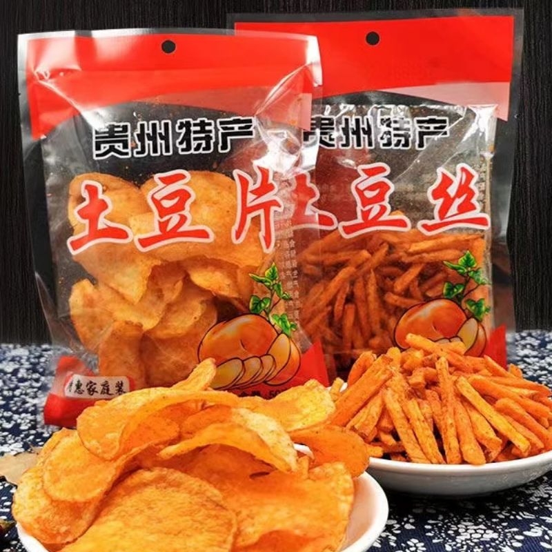 贵州土豆片开阳网红香辣土豆丝特产馋解香麻辣洋芋薯条麻辣土豆条