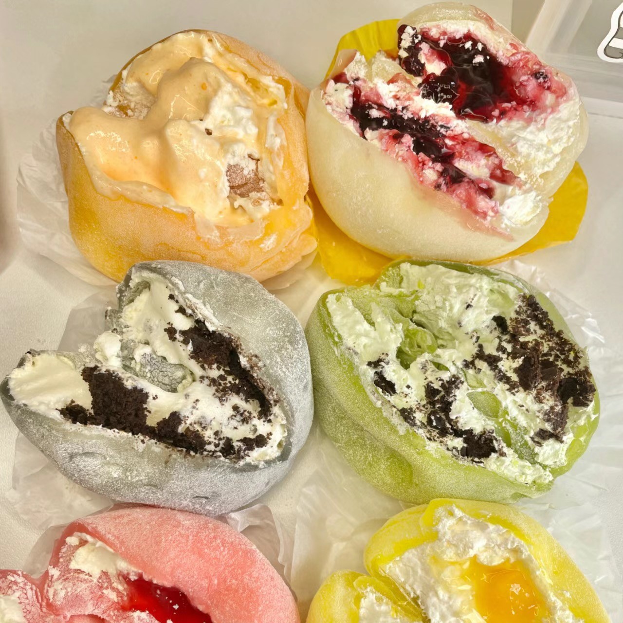 雪媚娘甜品动物奶油大福日式麻薯冰淇淋糯米糍芒果奥利奥冰皮蛋糕