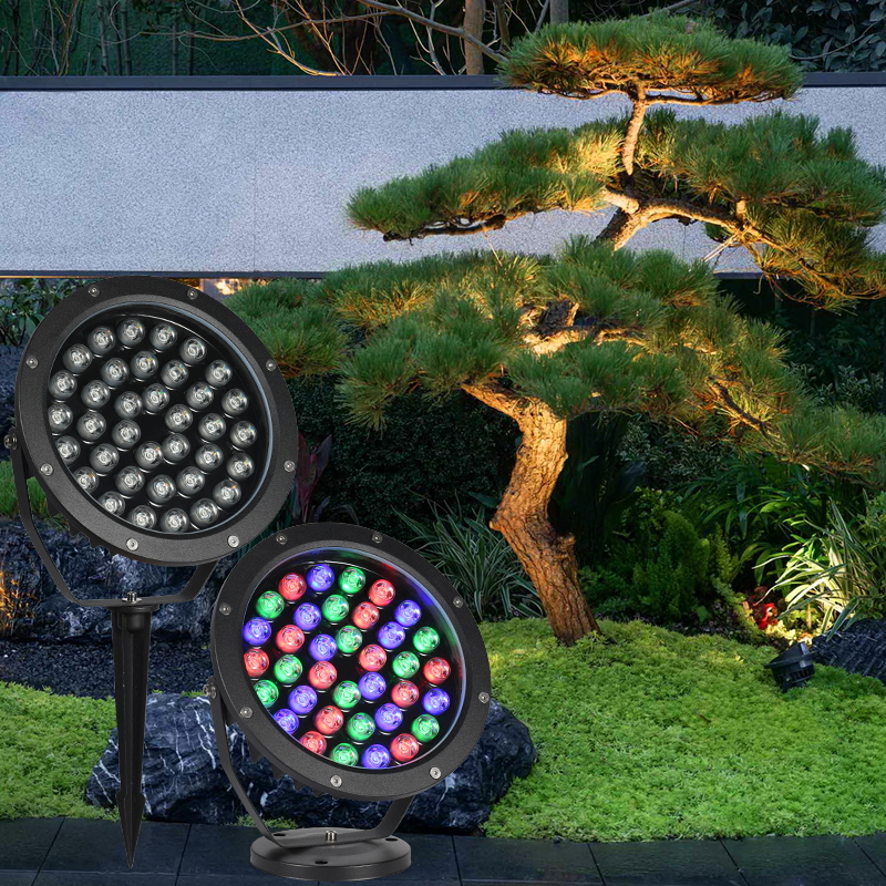照树灯led投光灯户外射灯防水射树插地灯草坪超亮室外景观庭院灯