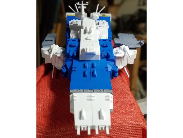 3D打印模型stl文件3dmax 太空堡垒 母舰 航母 宇宙飞船 星际战舰