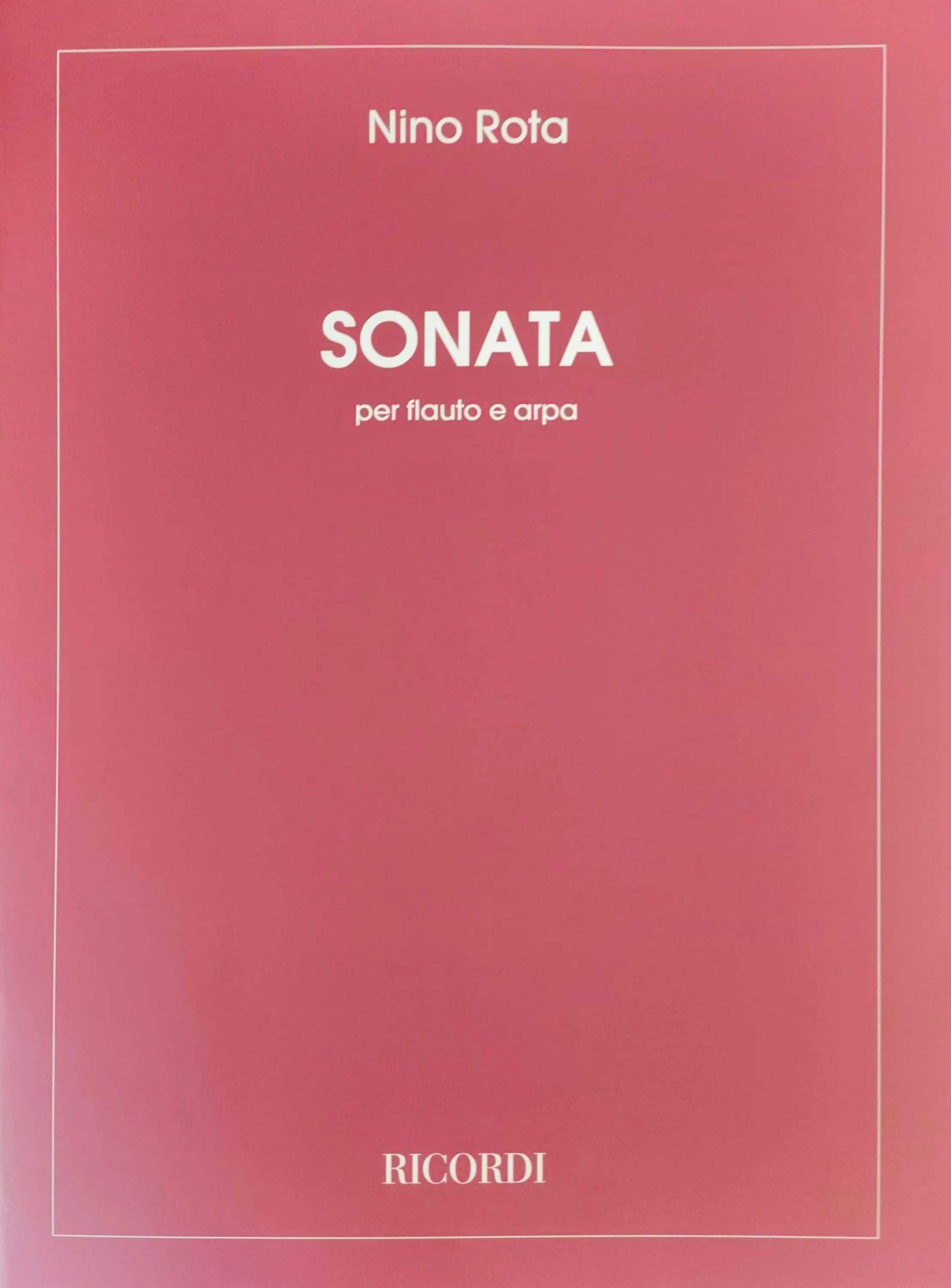 Nino Rota Sonata Score and Parts Ricordi原版乐谱书 HL50020520