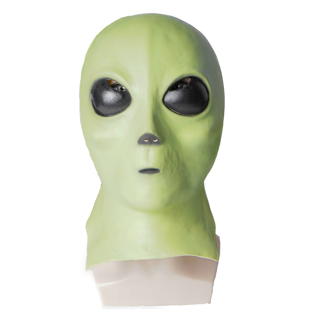 2020新款外星人乳胶面具头套UFO科幻电影主题搞怪面具舞台道具et