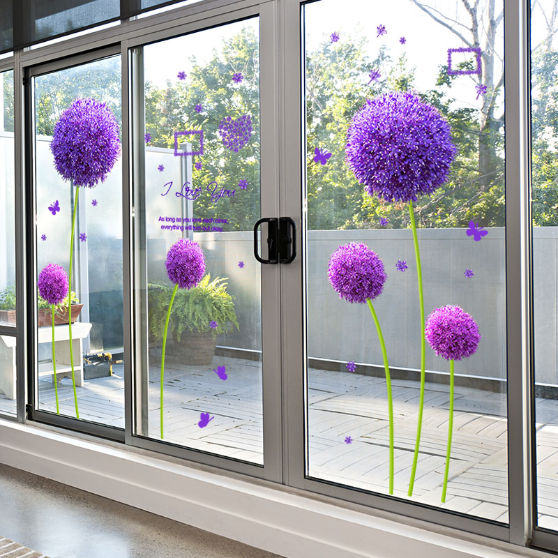 3d立体墙贴画防撞玻璃贴窗花贴阳台厨房门贴纸卫生间窗户贴花装饰