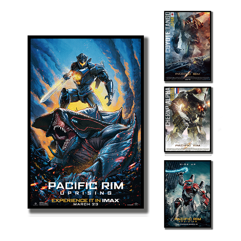 环太平洋2雷霆再起机甲战士机器人设计图纸装饰画壁画纸电影海报