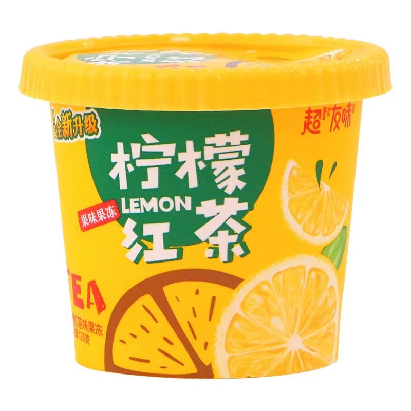 超友味375g柠檬红茶果冻 夏日解暑高颜冰镇零食