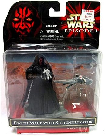 Star Wars Episode 1 Darth Maul with Sith Infiltrator Tropy S