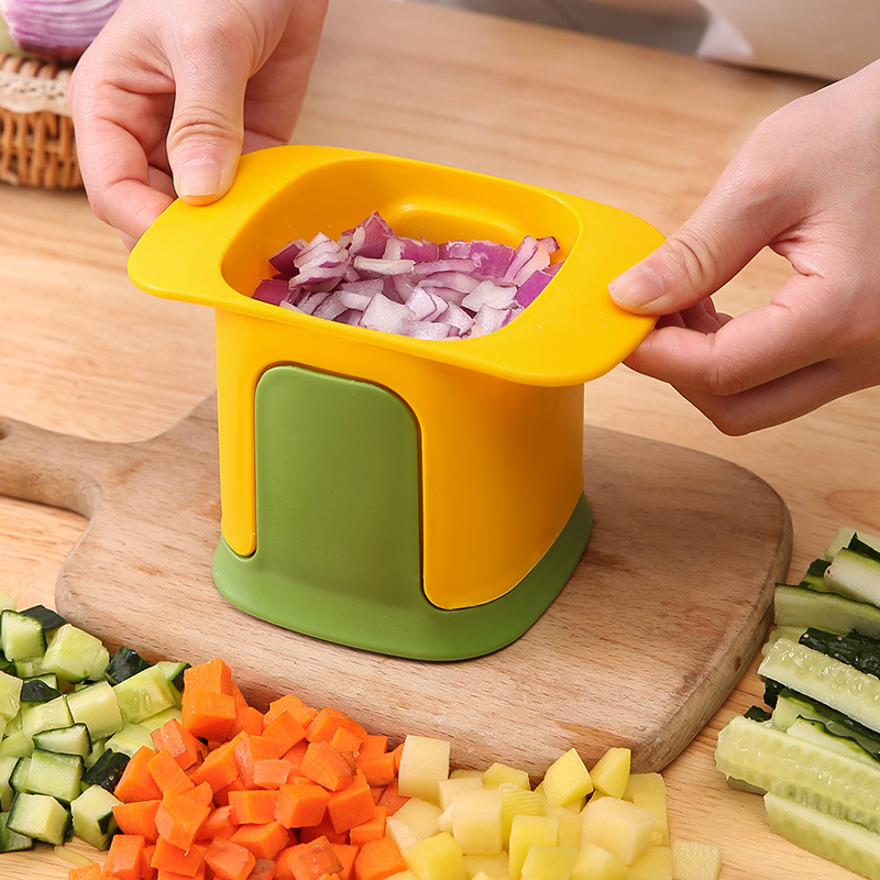 厨房神器多功能土豆切块器家用胡萝卜蔬菜水果洋葱切片切花切丁器