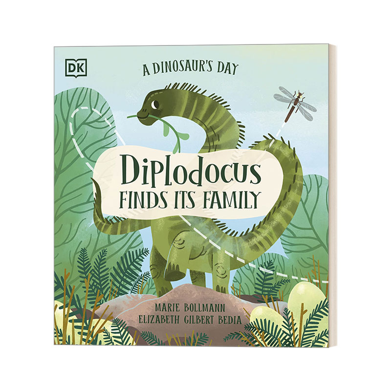英文原版绘本 A Dinosaur's Day Diplodocus Finds Its Family 梁龙 了解恐龙物种系列 知识类绘本图画书 英文版 进口英语原版书籍