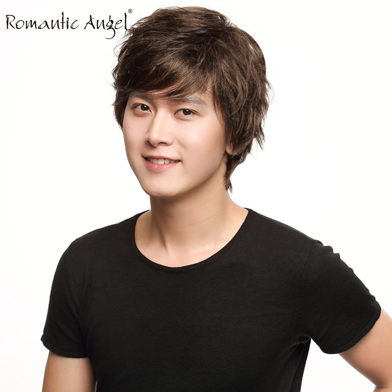 韩版风格年轻男士假发头套个性非主流中年男假发头套发短卷发时尚