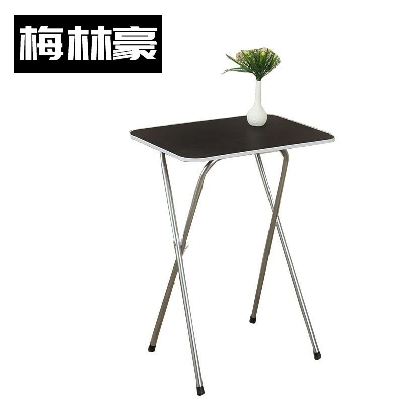 迷你长方形饭桌经济阳台折叠桌餐桌家用2人小迷小型高脚户型轻便