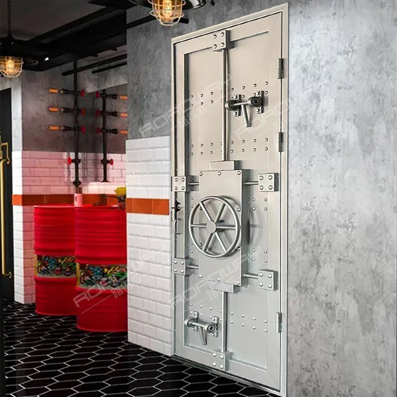 复古工业风金库大门装饰品酒吧餐厅密室逃脱门创意个性金属铁艺门