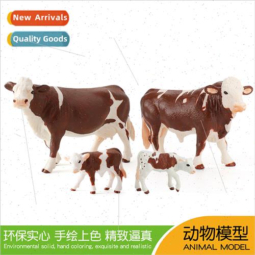 Yellow ted Cow Model Bull Female Cow Creative Farm Poultry S
