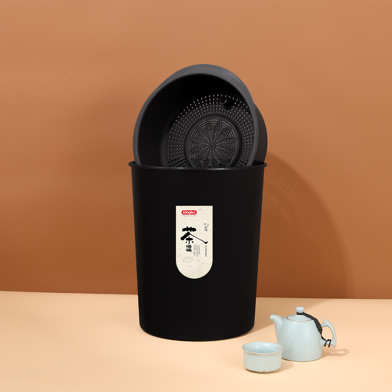茶渣桶倒茶叶渣桶茶桶茶具配件塑料茶台排水桶茶水桶小过滤垃圾桶
