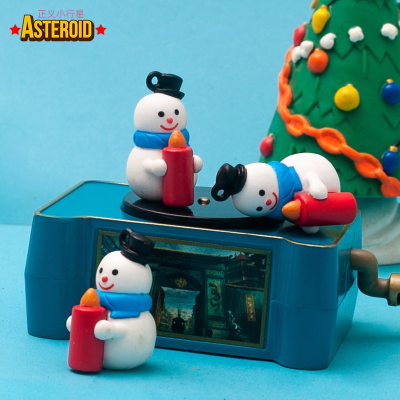 正版2019年迷你圣诞系列小雪人卡通可爱公仔摆件手工diy素材玩偶