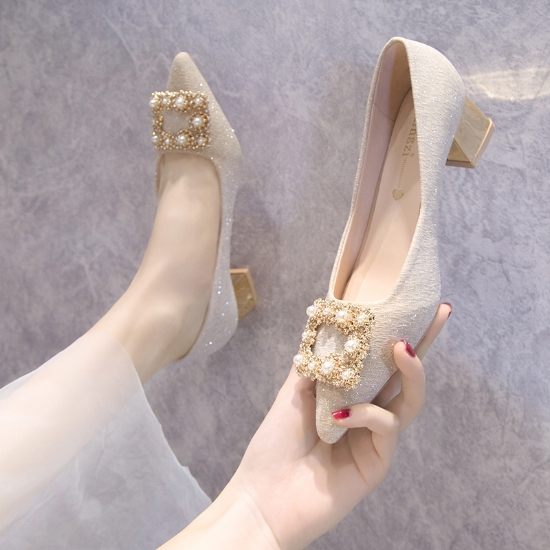 水晶鞋女高跟 新娘