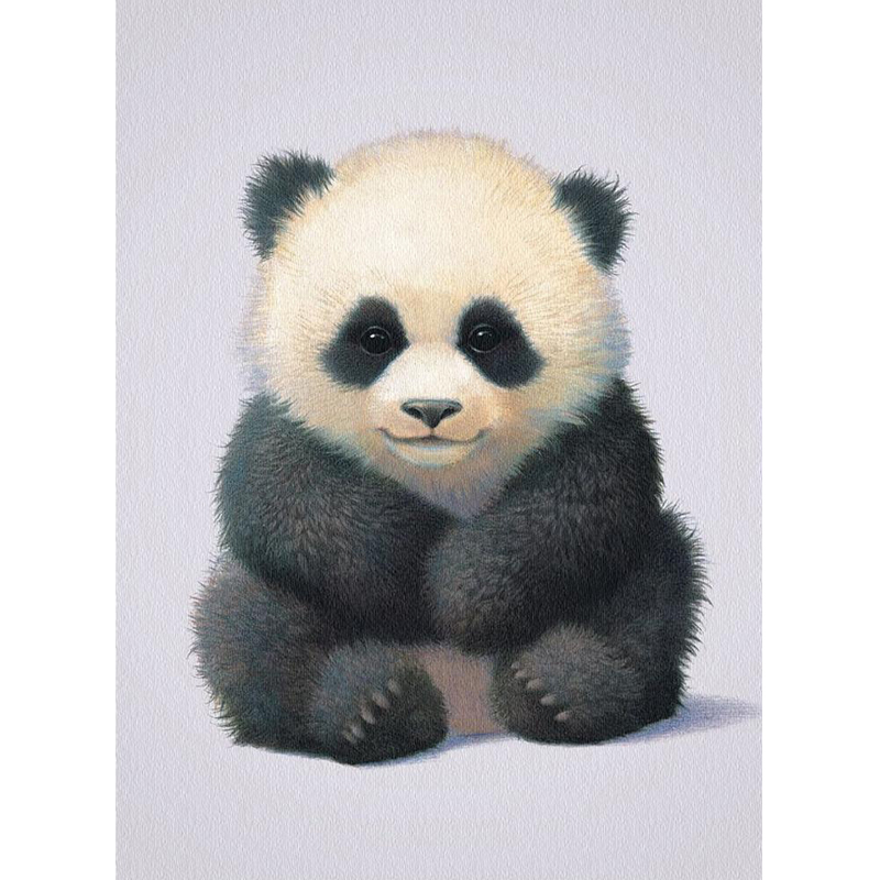 国宝大熊猫十字绣2024新款客厅可爱动物猫熊活化石手工钻石画满钻