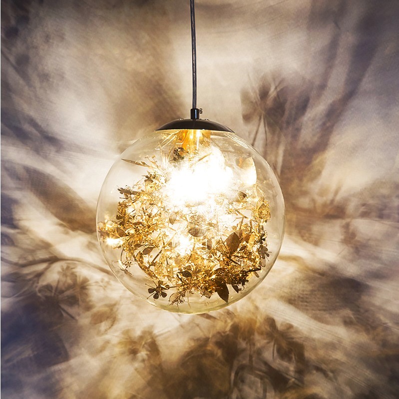 现代简约创意玻璃球吊灯北欧个性艺术卧室餐厅餐桌吧台单头小吊灯