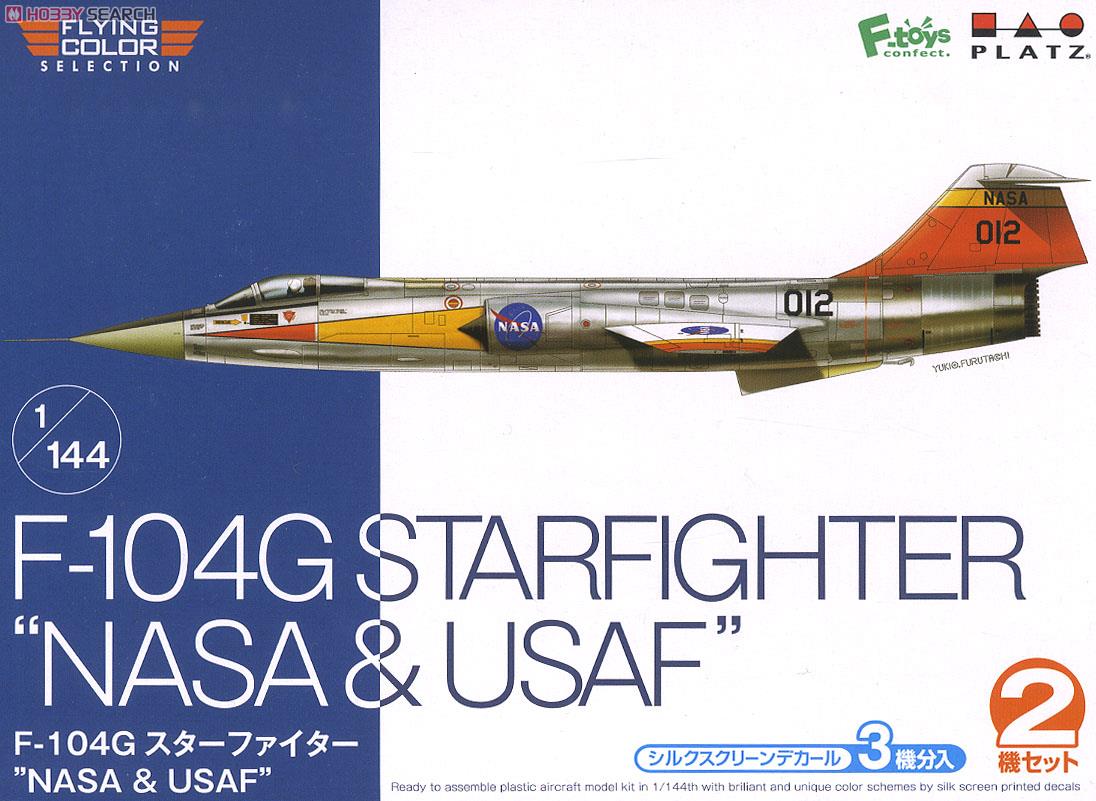 PLATZ 1/144 F-104G星式战斗机 NASA/USAF 双机装 FC-1 拼装 现货